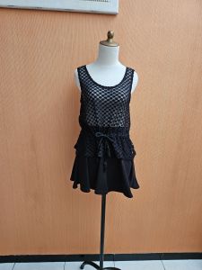 atasan wanita hitam transparan HSTYLE cewek M L kutung blouse santai