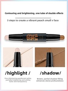 MONLEYTA | Dual-End Highlight and Contour Stick Matte Face Makeup