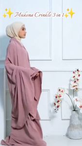 MUKENA WANITA DEWASA BAHAN CRINKLE 3in1 TERBARU
