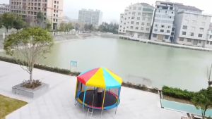 Permainan Trampoline Dengan Kanopi Tenda 6ft - 14ft