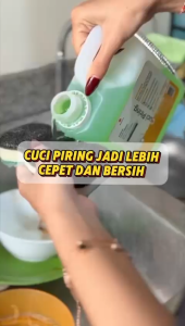 BACUYA Sabun Cuci Piring Aroma Lemon Menyegarkan 1 Liter Lebih Hemat