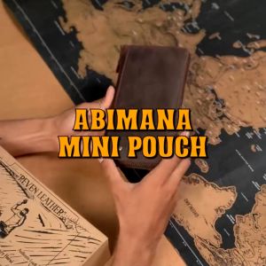Handbag Mini Pouch Cowok Dompet Panjang Pria Kulit Sapi Reven - Abimana Wallet