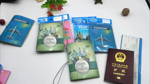 Bao Da PU Mỏng Bảo Vệ Hộ Chiếu Có Ngăn Để Thẻ Ngân Hàng Nhiều Hình Nổi Bật Dễ Thương - Shine House