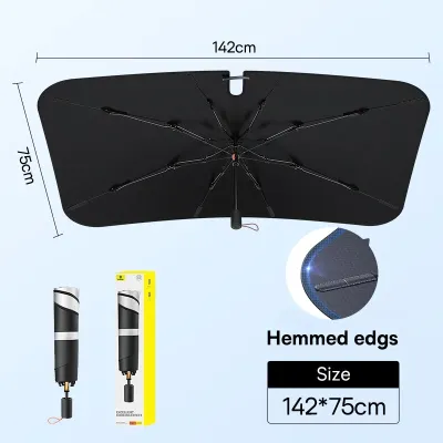 BASEUS | Baseus Car Windshield Sun Shade Umbrella Wider Hemmed Edges Cover Front Window Sunshades Summer Sun Protection Accessories