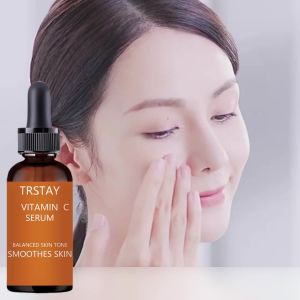 TRSTAY Vitamin C Facial Serum Advanced Hydrating Serum for Dry Skin Even Skin Tone Smooth Texture Improve Dull Dark Spots Gentle Daily Glow Moisture Care