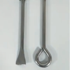 Stainless Steel Coconut Opener & Shell Breaker Rod | Coconut Peeling & Removing Tool | Kitchen Scraper (Pack of 1 | Length - 7 Inch)