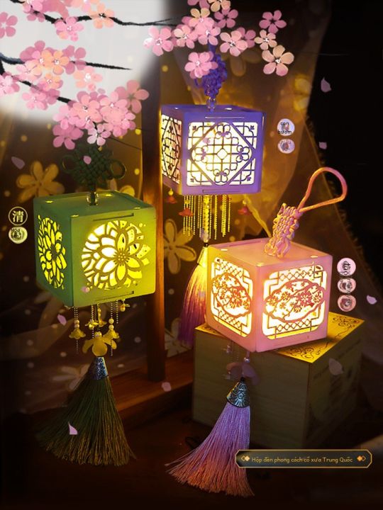 Truyền Thống Trung Quốc Phong Cách Cổ Đại Liên Minh Trung Thu Đèn Lồng