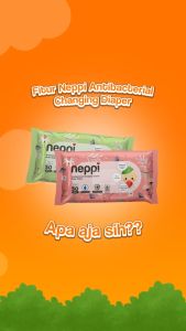 (6 Pcs x 50 Lembar) Neppi Tisu / Tissue Basah Antibacterial Changing Diapers Wipes Parfum