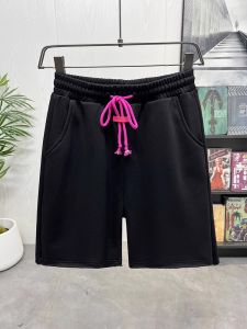 Quần Short Nam Ống Rộng Màu Tương Phản Thời Trang Mùa Hè 2025 Quần Dài Năm Điểm Cạp Vừa Thoáng Khí Quần Dài Thường Ngày