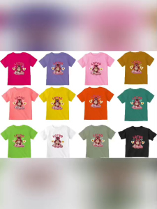 JNK1 Baju kaos anak anak/baju atasan anak gambar digital seri 003 Lotso bear