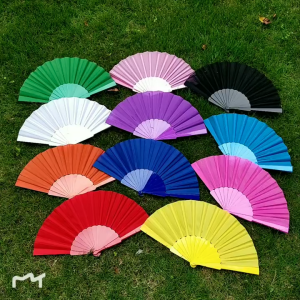 23CM Colored Fan Plastic Fan Dancing Fan