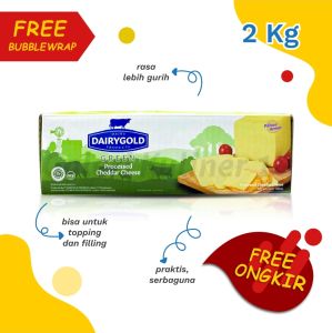 KEJU CHEDAR DAIRYGOLD 2KG / KEJU PARUT DAIRY GOLD 2KG