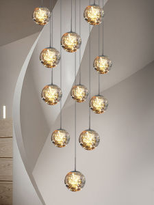 HUITUO | Creative Modern Minimalist Stair Chandelier