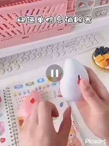 Roller stamp 2 in 1 stempel pelindung kode rahasia + Cutter stempel penutup data stempel penutup alamat