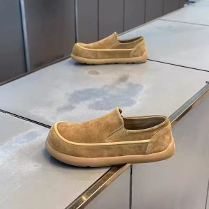 CONGLINSHIZI | Suede Retro Easy-On Ugly Cute Casual Loafers