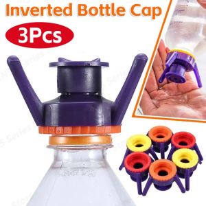 3Pcs Inverted Bottle Cap Tripod Stand Upside Down Stand Cover Bathroom Shampoo Bracket Holder Liquid Bottle Emptying Gadgets