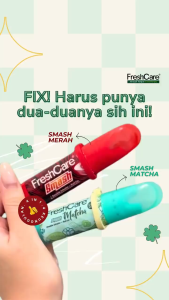 [PAKET 6PCS] FRESHCARE / FRESH CARE Smash Minyak Angin Aromatherapy 4 in 1 Ori | Matcha | Fruity