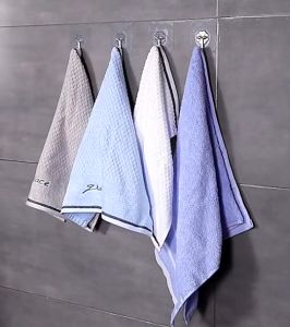 ตะขอติดผนัง ตะขอแขวนติดผนัง ที่แขวนติดผนัง ตะขอกาวติดผนังอเนกประสงค์ ติดบนห้องน้ํา ห้องครัว ไม่ต้องเจาะผนัง แบบใส