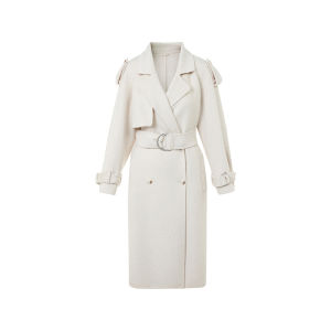 LANCY FROM 25 | Vintage Double-faced Wool Lapel Coat Womens Winter Commuter