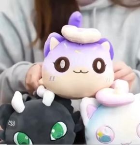 Bandai | HOT Aphmau MeeMeows Unicorn Cat Plush - Soft Kawaii Stuffed Animal Pillow Rainbow Caticorn Plushie Toy for Kids & Collectors