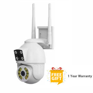 [BUY 1 TAKE 1] V380 Pro 5G Dual Lens Dual Screens Outdoor CCTV Camera no need wifi HD 1080P 8MP auto tracking Full Color night vision two-way audio waterproof two-way audio remote APP Control Video Surveillance