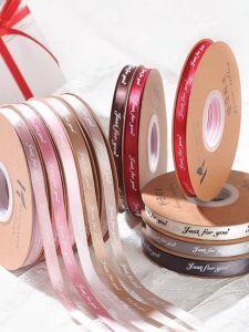 Large Size Floral Gift Wrapping Ribbon Satin Bowknot Decorative Bunting Birthday Present Cake Decorating Ribbon Flower Arrangement