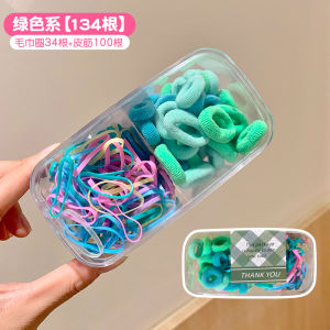 Boxed Children Hair Ties No Damage High Elasticity Girls Baby Towel Circle Basic Small Hair Bands Kids Fashion Accessories