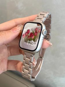 Metal Chain Smart Watch Band for Xiaomi Mi Band 9/8 pro 7 pro Redmi Watch 4 Womens Sports Fitness Tracker Bracelet Strap