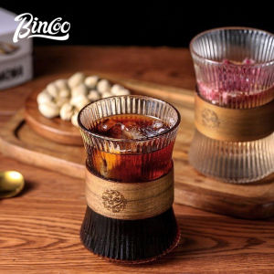 BINCOO Hand Pour Coffee Pot Set Sharing Pot Glass Coffee Cup for Outdoor Travel 310ML