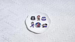 Bandai | Trâm Cài Men Hợp Kim Hình Nhân Vật Cầu Thủ Bóng Chuyền Dễ Thương Phụ Kiện Hành Lý Theo Chủ Đề Thể Thao Quà Tặng Đồ Trang Sức Sưu Tầm Cosplay