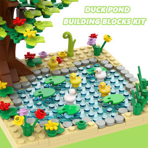City Farm Building Blocks Toy MOC Creator Duck Pond Building Kit Educational Toys for Kids House Decoration DIY Toys Gift for Children Boys Girls Age 6+