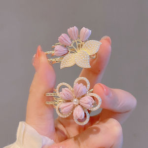 Ready Stock 3PCS/SET New Fashion Korean Style Alloy Side Barrettes Hair Clips Summer Sweet Cute Bangs Clip Flowers Hair Accessories For Women 