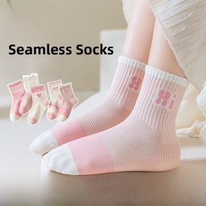 miiow | Cat Person Childrens Socks Summer Thin No-Cuff Baby Girls Short Cotton Socks Breathable Comfortable Soft Elastic Butterfly Knot