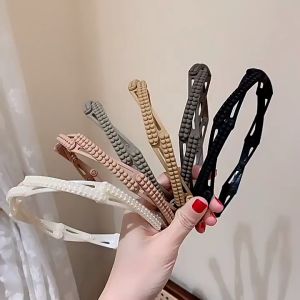 YOKI CSRH636 1Pcs Pearl Telescopic Hairband Foldable Headband Korean Style Hairband Fashion Hair Accessories