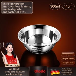 Olodo | Deep Round Soup Bowl 316 Stainless Steel Food Grade Reinforced Large Ears