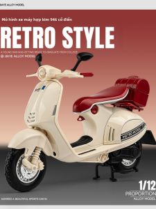 Mô Hình Xe Máy Piaggio Vespa 946 Tỷ Lệ 1:12 Hợp Kim