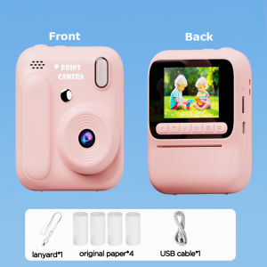 Kids Instant Camera Color Printing Camera 32GB 1080P Thermal Print Toys Camera Print Photo Video Games Music Children Gift