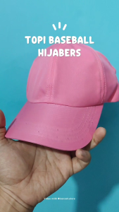 Topi Baseball Bolong Wanita Korea Style Sporty - Topi Golf Olahraga Senam Running Outdoor Muslimah Request Bordir Nama