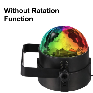 DJ Strobe Light RGB LED Crystal Color Magic Ball Rotating Stage Light Bulb for KTV Bar Disco Party Christmas Effect Decoration