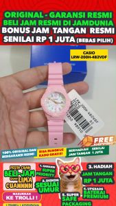 CASIO ORIGINAL - CASIO LRW-200H-4B2 - WOMEN - Pink Putih - Strap Resin - Jam dunia JD17ST # Jam Tangan Wanita Cewek Anti Air Digital Analog + CASIO LRW 200H 4B LRW-200H 200 H LRW200 LRW-200 LRW200H LRW-200H-4B $ WR1 STR KC7