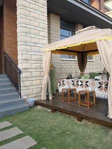 SOTIAY เต้นท์แค้มปิ้ง กันสาดกลางแจ้ง กันสาด  ร่มกันแดดสำหรับตั้งแคมป์ เต็นท์โรมันแผงลอย เต็นท์กิจกรรมศาลาสวนลาน