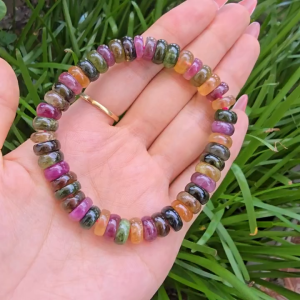 Q1657 Vòng full đồng điếu Tourmaline đa sắc - Phong Thuỷ TUDO
