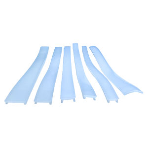 5M LED Aluminum Profile Flexible Channel Cover with Silicone Diffuser Hard Bar Strip Light Replaceable Lampshade Sample Fitting