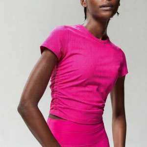 Willow Stripe Round Neck Slim Fit Breathable Womens T-Shirt