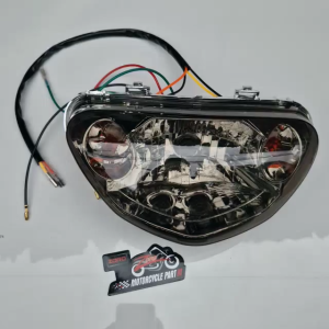REFLEKTOR LAMPU DEPAN MIO SPORTY/MIO LAMA MODEL SENJA KACA SMOKE ZORO IMPORT