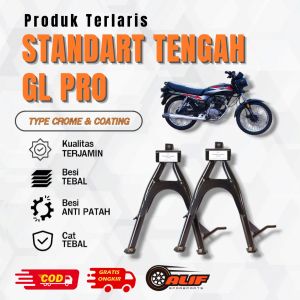 STANDAR TENGAH HONDA GL PRO HITAM GLOSY