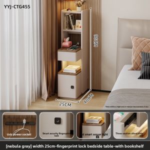 YANGYING | Vintage Bedroom Multifunction Cabinet With Lock and Drawer