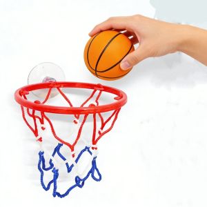 Children Exercise Fun Mini Basketball Hoop Set Kid Indoor Suction Cup Wall Hanging Home Sports Game Basket Ball Hoops Kit