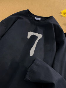 เสื้อยืดคอกลมแขนยาวผ้าฝ้ายแท้สำหรับผู้ชาย Cleanfit 2025 ใหม่ เสื้อชั้นในสีดำ ทรงหลวม ระบายอากาศได้ดี ทรงหลวม ทรงหลวม