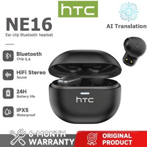 HTC NE16 AI Translation Real-time Translation TWS Bluetooth Earphones Bluetooth 5.4 HiFi Sound Quality IPX5 Waterproof Wireless Earphones One-Year Warranty